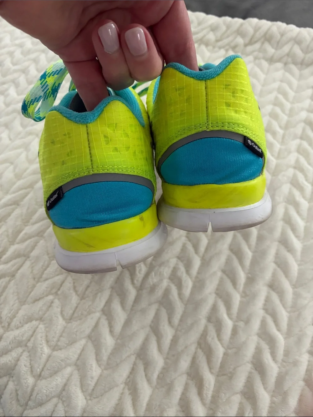 Nike Neon Yellow & Teal Running Shoes